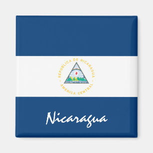 Aimant Drapeau du Nicaragua & Amateurs de vacances/sports