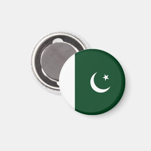 Aimant Drapeau du Pakistan (Recto/Verso)