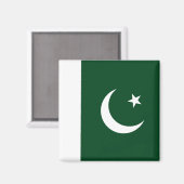 Aimant Drapeau du Pakistan (Recto/Verso)