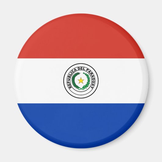 Aimant drapeau du Paraguay (Devant)