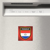 Aimant drapeau du Paraguay (In Situ (Lave-vaisselle))