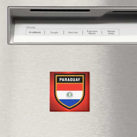 Aimant drapeau du Paraguay (In Situ (Lave-vaisselle))