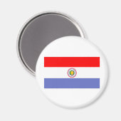 Aimant drapeau du Paraguay (Recto/Verso)