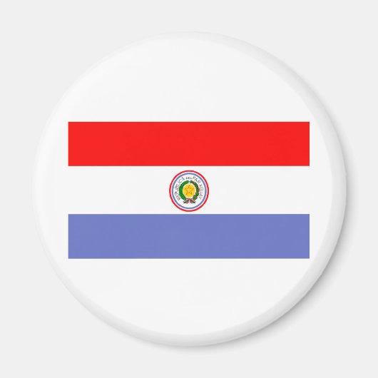 Aimant drapeau du Paraguay (Devant)