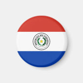 Aimant Drapeau du Paraguay (Devant)