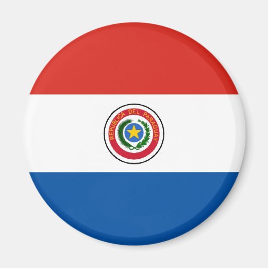 Aimant Drapeau du Paraguay (Devant)