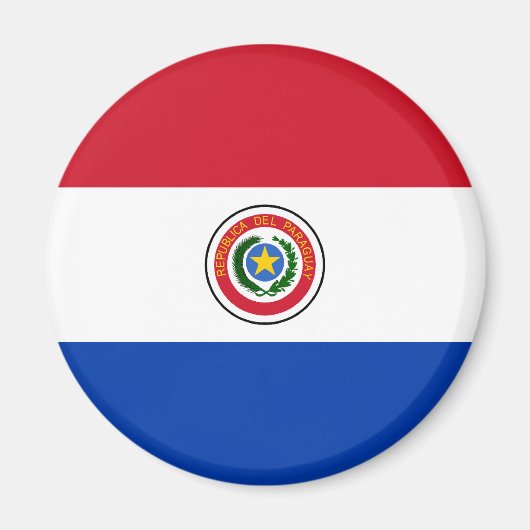 Aimant Drapeau du Paraguay (Devant)