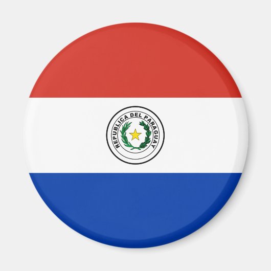Aimant Drapeau du Paraguay (Devant)