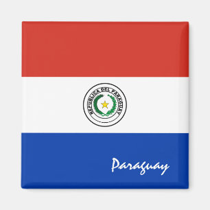 Aimant Drapeau du Paraguay & Amateurs de vacances/sports