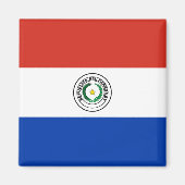 Aimant Drapeau du Paraguay (Paraguay) (Devant)