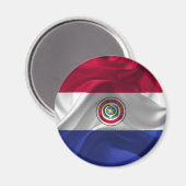 Aimant Drapeau du Paraguayan (Recto/Verso)