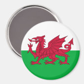 Aimant Drapeau du Pays de Galles (Recto/Verso)