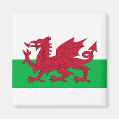 Aimant Drapeau du Pays de Galles (Devant)