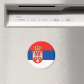 Aimant drapeau du pays de la serbie symbole nom (In Situ (Lave-vaisselle))