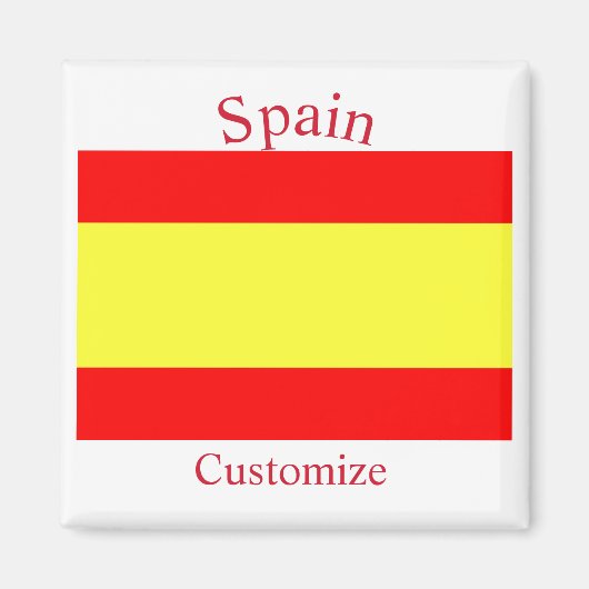 Aimant Drapeau du pays Espagne Thunder_Cove (Devant)