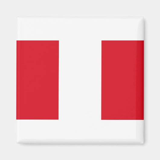 Aimant Drapeau du Pérou (Devant)