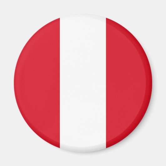 Aimant Drapeau du Pérou (Drapeau du Pérou) (Devant)