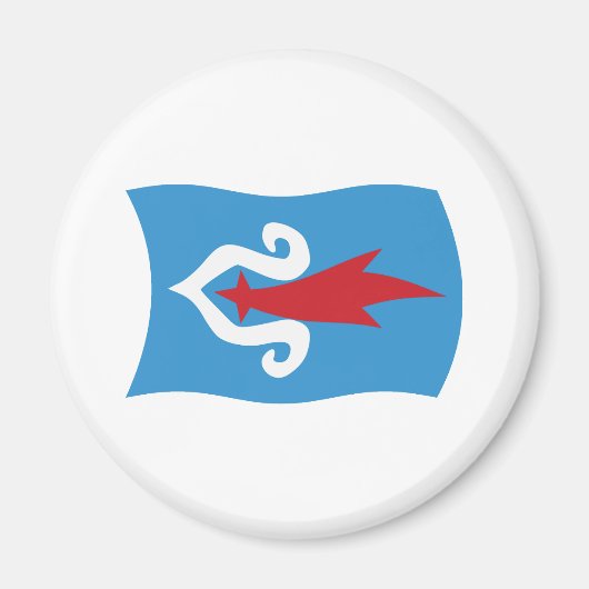 Aimant Drapeau du Peuple Aïnou (Devant)