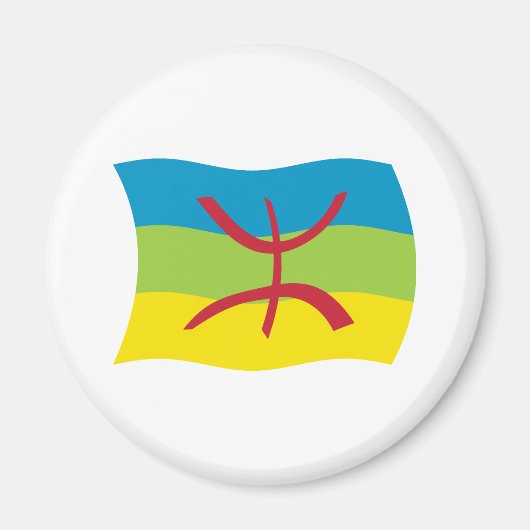 Aimant Drapeau du Peuple Berbère (Devant)