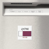 Aimant Drapeau du Qatar "ANNABI" (In Situ (Lave-vaisselle))