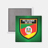 Aimant Drapeau du Rio Grande do Sul (Recto/Verso)
