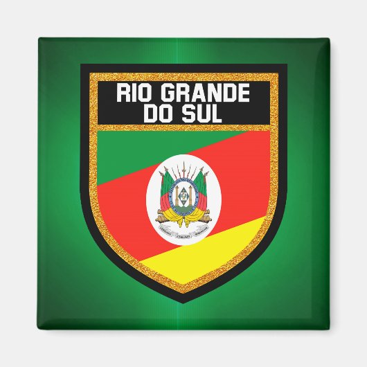 Aimant Drapeau du Rio Grande do Sul (Devant)