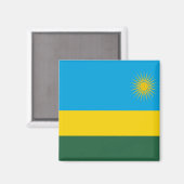 Aimant Drapeau du Rwanda (Recto/Verso)