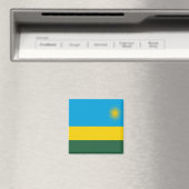 Aimant Drapeau du Rwanda (In Situ (Lave-vaisselle))