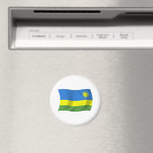 Aimant Drapeau du Rwanda (In Situ (Lave-vaisselle))
