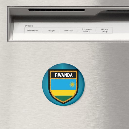 Aimant Drapeau du Rwanda (In Situ (Lave-vaisselle))