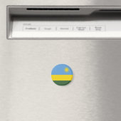 Aimant Drapeau du Rwanda (In Situ (Lave-vaisselle))