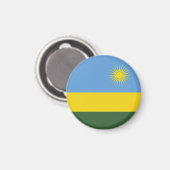 Aimant Drapeau du Rwanda (Recto/Verso)