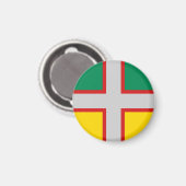 Aimant Drapeau du Saguenay-Lac-Saint-Jean (QUÉBEC) (Recto/Verso)