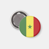Aimant drapeau du Sénégal (Recto/Verso)