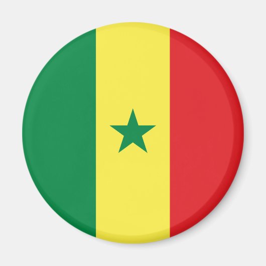 Aimant Drapeau du Sénégal (Devant)