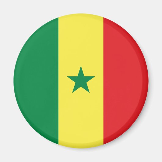 Aimant Drapeau du Sénégal (Devant)