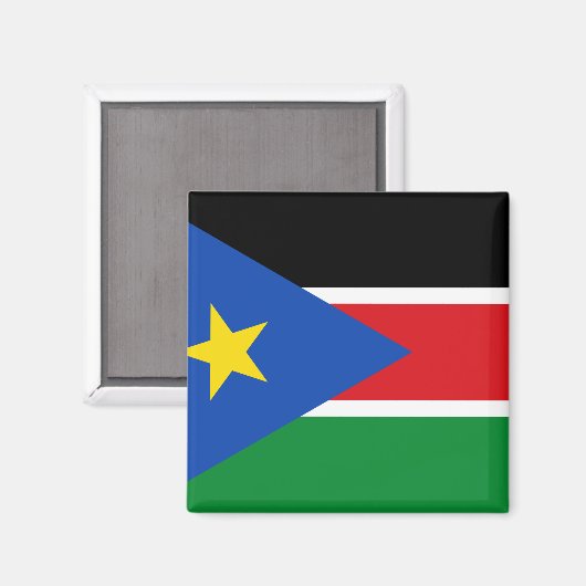 Aimant Drapeau du Soudan du Sud (Recto/Verso)