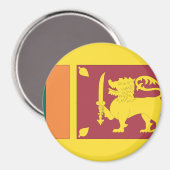 Aimant Drapeau du Sri Lanka (Recto/Verso)