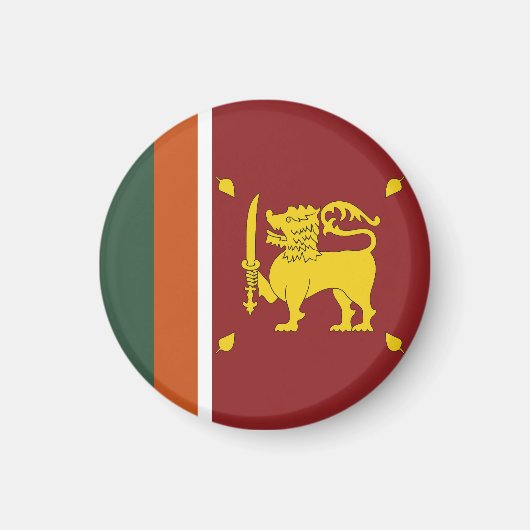 Aimant Drapeau du Sri Lanka (Devant)