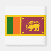 Aimant Drapeau du Sri Lanka (Devant)