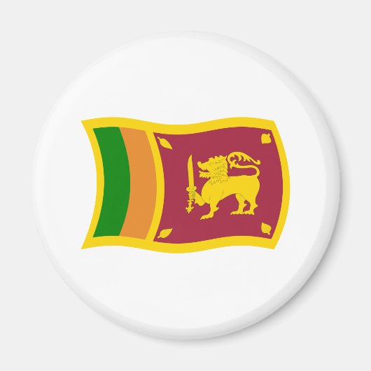 Aimant Drapeau du Sri Lanka (Devant)