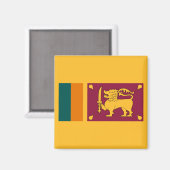 Aimant Drapeau du Sri Lanka (Recto/Verso)