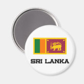 Aimant Drapeau du Sri Lanka (Recto/Verso)