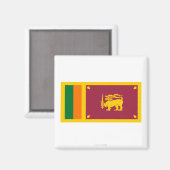 Aimant Drapeau du Sri Lanka (Recto/Verso)