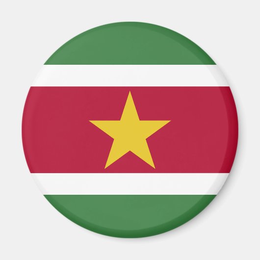 Aimant Drapeau du Suriname (Devant)