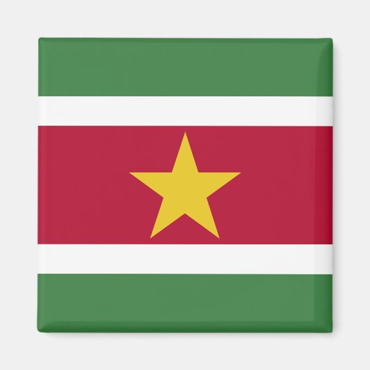 Aimant Drapeau du Suriname (Devant)