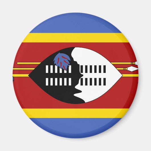 Aimant Drapeau du Swaziland (Devant)