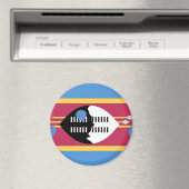 Aimant Drapeau du Swaziland (In Situ (Lave-vaisselle))