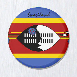 Aimant Drapeau du Swaziland et Afrique - fans de voyages/