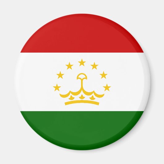 Aimant Drapeau du Tadjikistan (Devant)